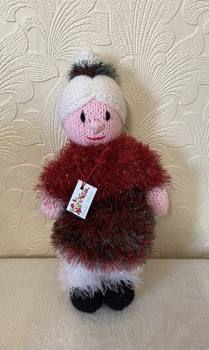 Hand knitted christmas mrs - knitted,