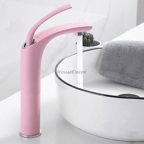 Romantic pink color bathroom - color,