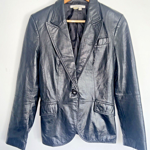 Zara smart faux leather black - zara,
