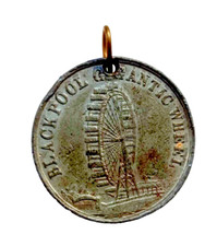 1896 Blackpool Wheel Medal - Historic British Fairground Souvenir