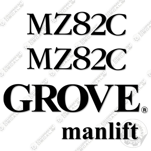 Fits grove manlift - manlift, decal