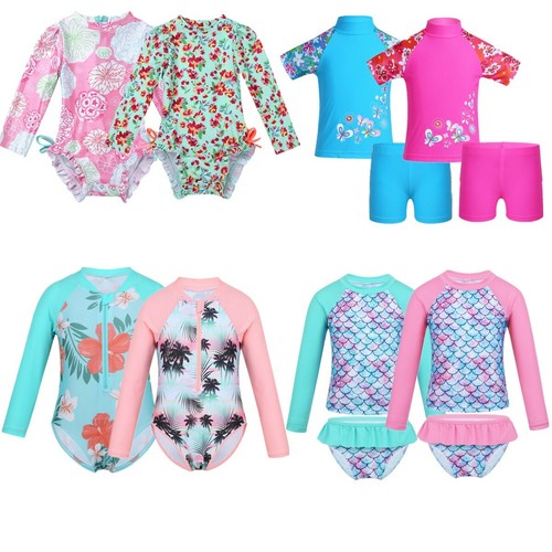 Girl baby kid swimsuit long - girl,