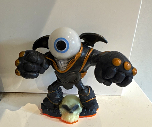 Black plastic cyclops monster - black,