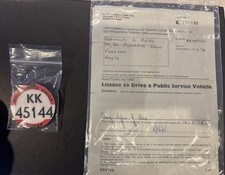 PSV Bus Drivers Badge & 2 paper licences