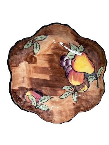Hand painted fluted - fluted, fruit