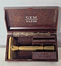Vtg GEM Micromatic Razor Single Edge Safety Razor With Bakelite Case (no Blades)