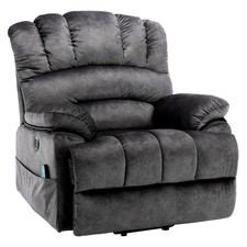 Power Massage Lift Recliner Chair with Heat & Vibration for Elderly Fabric Sofa
