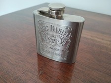 Jack Daniel’s Stainless Steel Hip Flask – Classic Design – Great Gift Idea