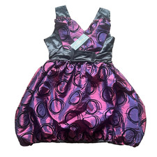 BNWT Pussycat london purple shimmer puffball dress size 12