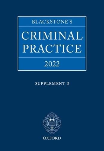 Blackstones criminal practice - blackstones,