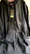 FORGE FBS512 BLACK/CHARCOAL CONTRAST PANEL HOODY 2XL3XL4XL5XL6XL7XL8XL