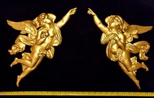 LARGE PAIR DECORATIVE CHERUBS