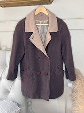 Vtg Kaliko Wool Coat 1980s