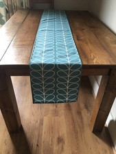 Orla Kiely Teal  stem Fabric Table Runner43" (110 cm) x 10.5 (27cm ) Unlined