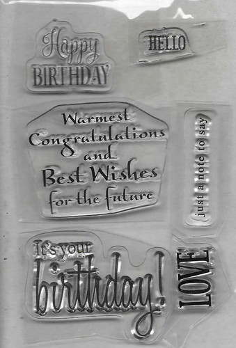 Sentiment clear stamps - sentiment,