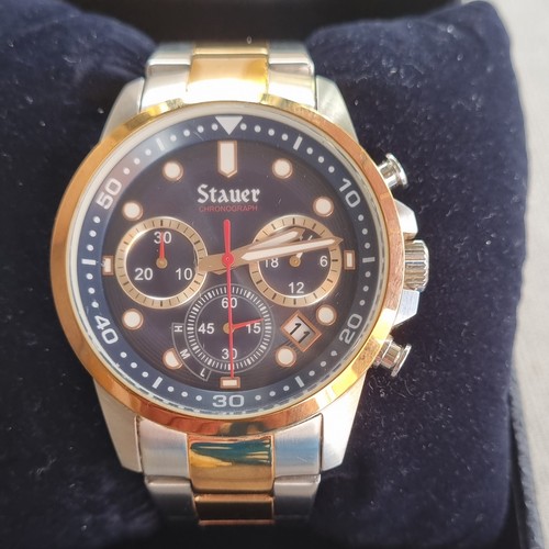 Stauer chronograph rose - chronograph, rose/steel
