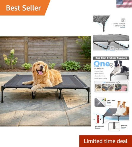 Elevated dog bed for large - elevated,