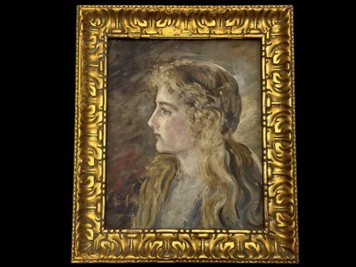 Pre raphaelite style oil - style,