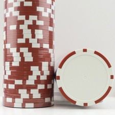 100 x Brown 8 Stripe, 14g Clay