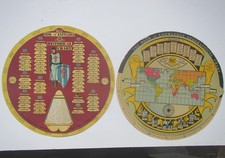 Vintage 1950s The Book of Knowledge Geographical & Historical Charts - Waverley