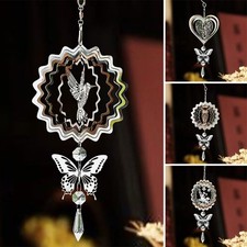 3D Kinetic Crystal Suncatcher Hanging Garden Yard Decor  for Outdoor