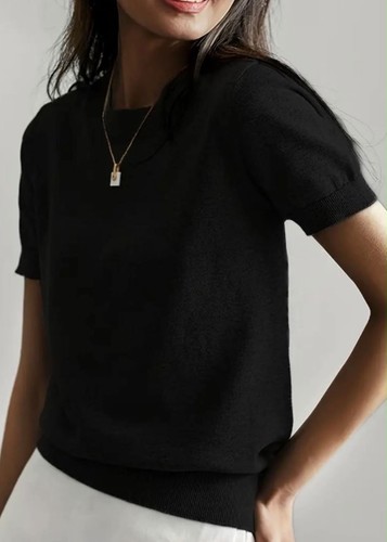 Women short sleeve knit - women,