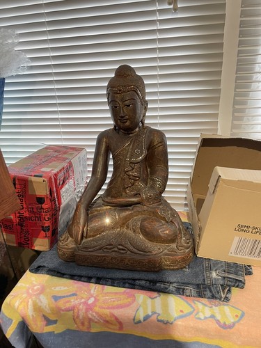 Large antique buddha - large,