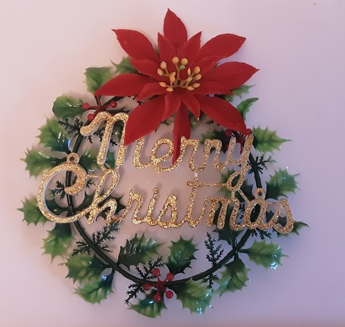 Vintage 1960s christmas wreath - 1960s,