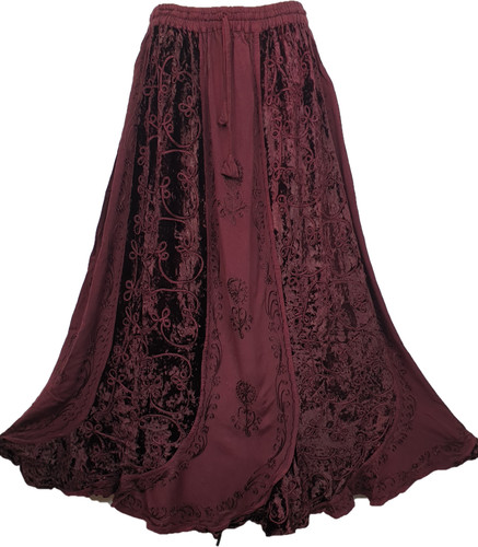 Winter skirt maxi rayon - maxi,