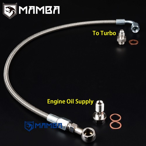 Turbo oil feed line - kit, fits