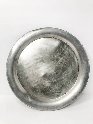 Antique pewter charger - charger, 14
