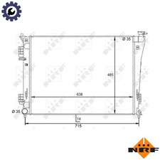 RADIATOR ENGINE COOLING 59092