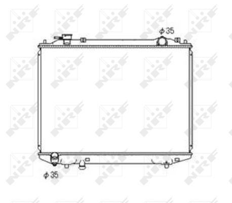 Nrf radiator for mazda - nrf, b2500
