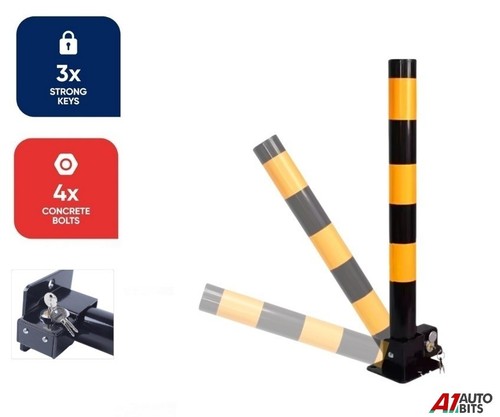 Yellow car parking space lock - yellow,