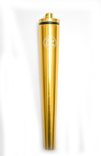 Gold metal air tight holder - metal,