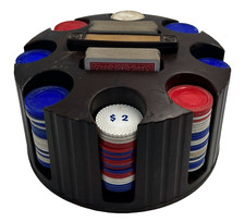 Vintage Round Poker Chip Case