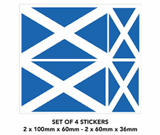 Scotland Sticker Flag St Andrew Scottish Self Adhesive x4 for Car Van Truck S41