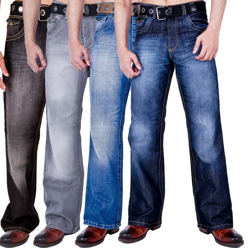 Mens bootcut denim jeans - bootcut,