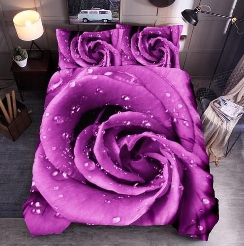 Rose romantic quilt duvet - rose,