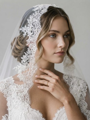White lace wedding - white,
