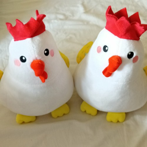 White chicken hen - hen, plush