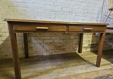 Large Mid Century Oak Desk/,table