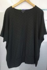 Black Batwing Top Size L
