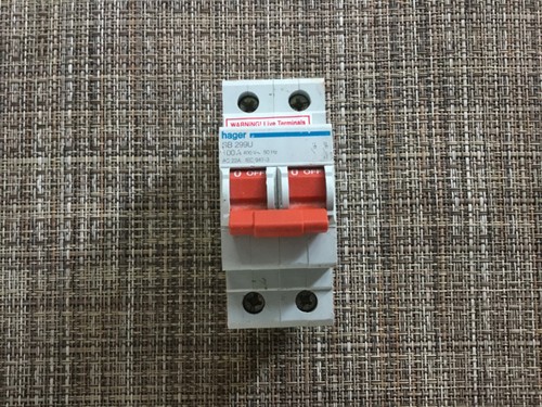 Hager 100 amp double pole - hager,