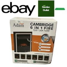 Adam Cambridge 6-in-1 Electric Fire Black