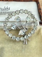 Vintage Sparkly Brooch Mid
