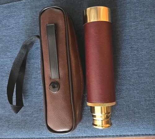 Vintage pocket telescope brass - vintage,
