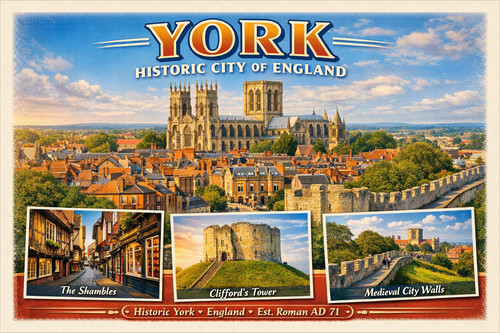 York landmarks fridge - fridge, magnet