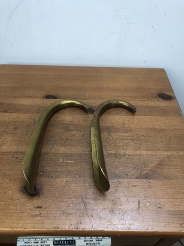 Victorian brass shoe horns - victorian,