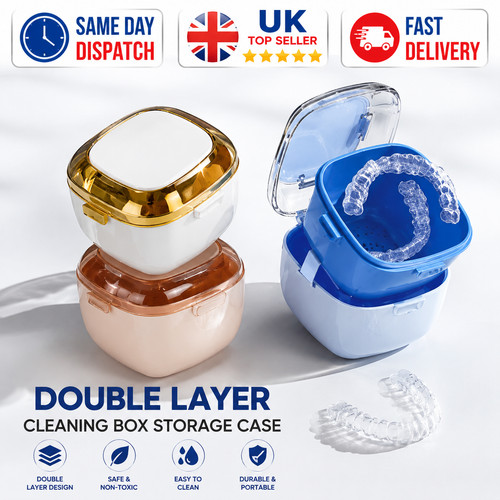 Denture soaking cleaning box - soaking,
